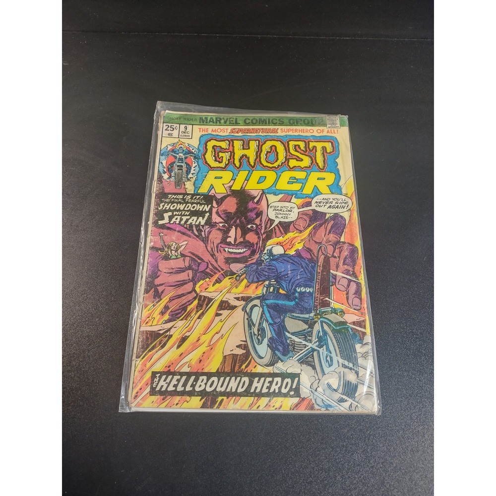 Marvel Comics GHOST RIDER #9 (FN) 1974 Satan Vintage